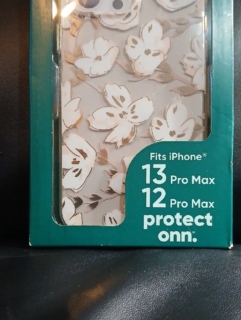 On Running Floral Clear iPhone Case with Rose Gold Accents